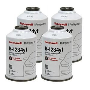Honeywell R-1234yf Refrigerant – 4 Cans (8oz Each) with HD Brass Can Tap