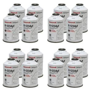 Honeywell R-1234yf Refrigerant – 16 Cans (8oz Each), Genuine