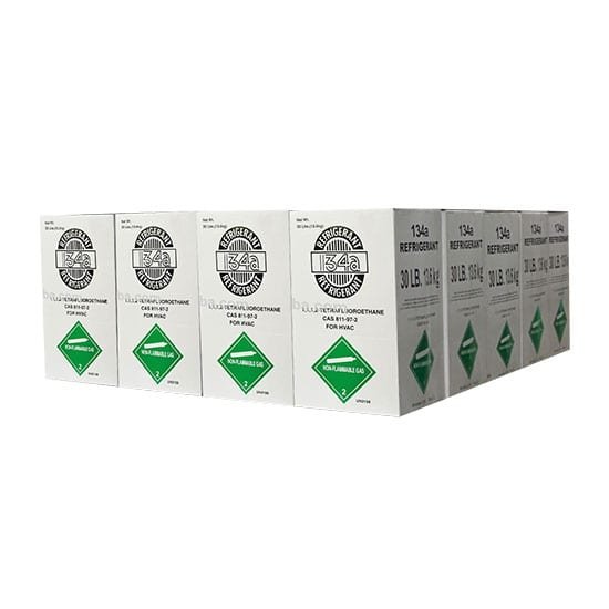 R-134a_Refrigerant_30_lb_Cylinders_Bulk_Pallet_Pack_EPA-Compliant_Non-Flammable_Gas Bulk Pack – 20 × 30lb R-134a Automotive Refrigerant