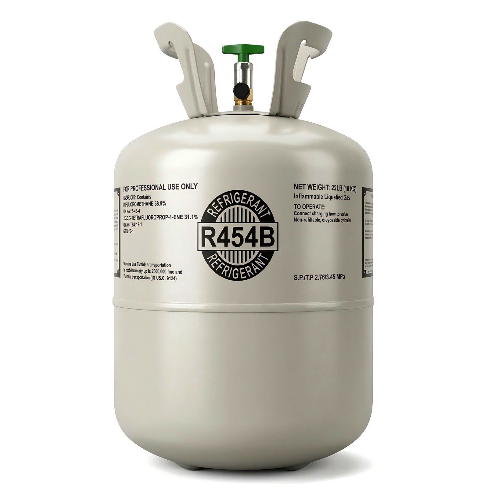 r454b_refrigerant R454B 22lbs Refrigerant 100% Virgin New Factory Sealed Cylinder